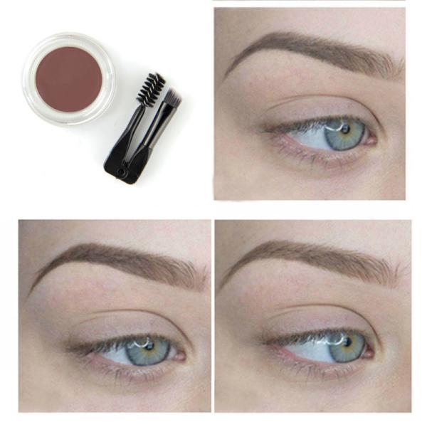 Long Lasting Waterproof Eyebrow Powder Gel With Brush ISO 22716 Standard