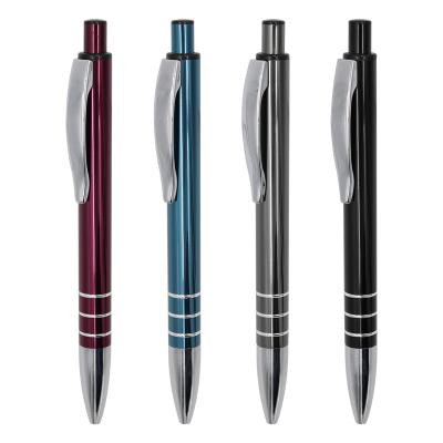 stylo à bille en aluminium classique Ecriture lisse Confortable à tenir stylo de bureau en métal