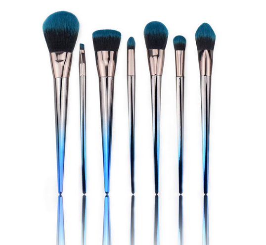 Synthetic Hair 9 Piece Cosmetic Makeup Brush Set For Makeup Artist
