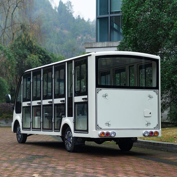 Enclosed Doors AC Motor Electric Cars 14 Seats Mini Sightseeing Bus Electric Carts