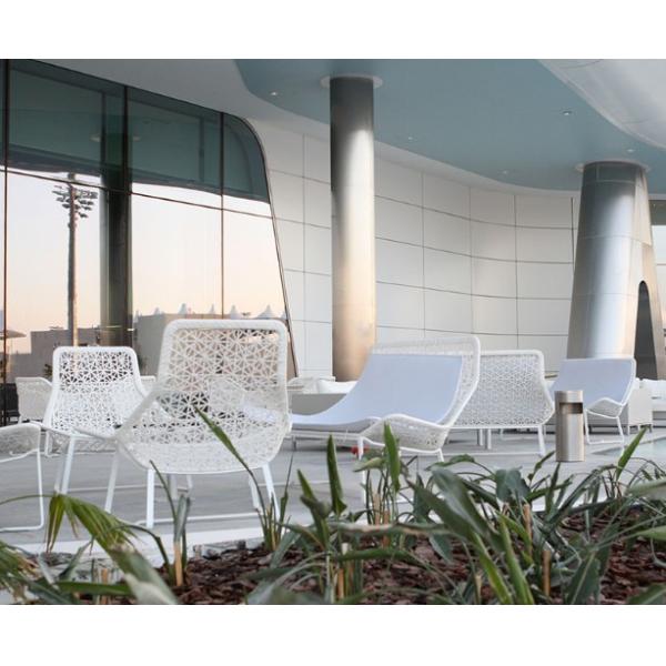 Hot sales Leisure Hotel Aluminium PE Rattan chairs and table Outdoor Garden Backyard Lounge chair