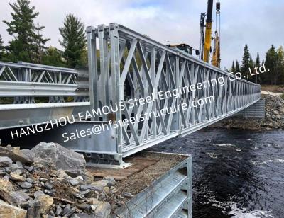 Portable Prefabricated Galvanized Steel Bridge , Long-Term Long Span Bridge Corrosion Protection