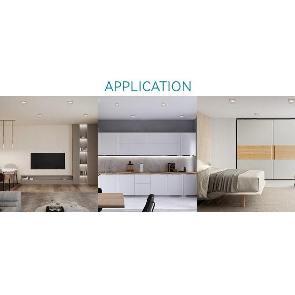 Modern Down Light Housing Square Anti Glare LED Recessed Light Housing