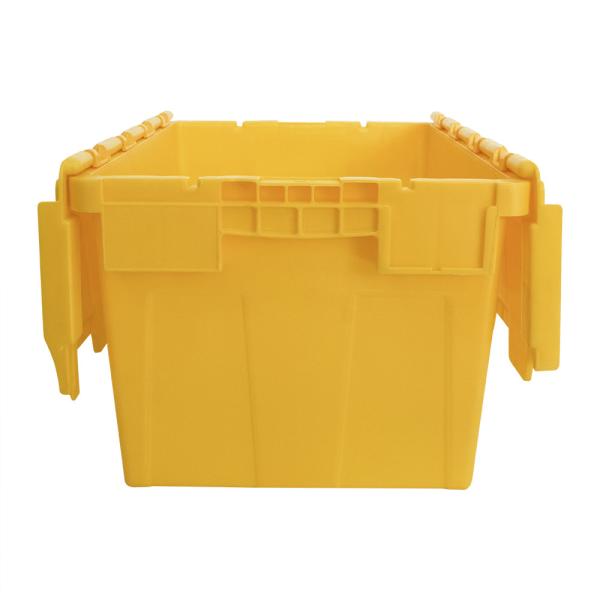 Attached Lid Storage Box Solid Moving Crate for Heavy-duty and Versatile Logistic Needs