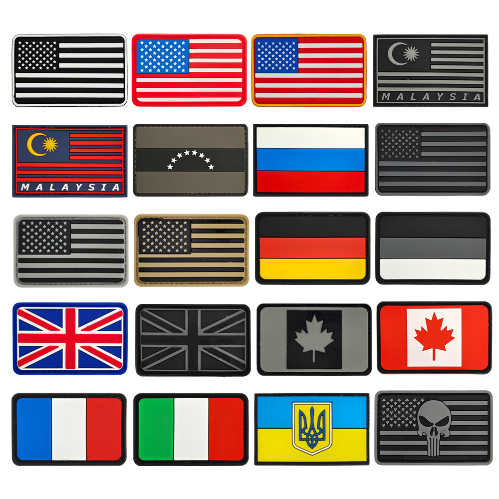 Customized Pvc Patch Creative Lettering Clothing Logo Badge Rubber Soft Pvc Patch