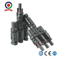 Fêmea masculina 1 a de 1 par conector 3 fotovoltaico solar