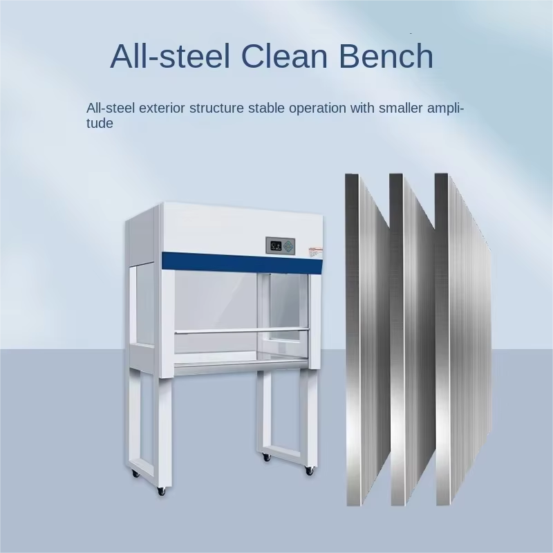 Stainless Steel Laminar Flow Hood / Clean Bench OEM for Dust-Free Laboratory Workstation