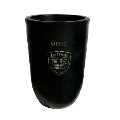 Circular Black High Temperature Resistance Crucible For Copper Melting