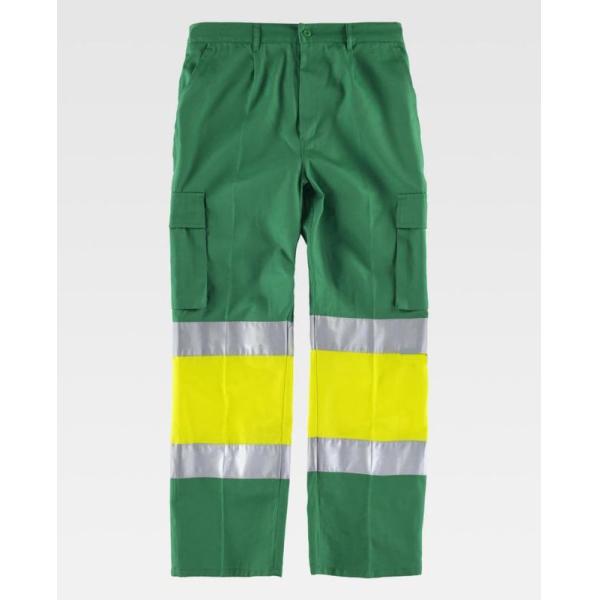 Poly Cotton Mens Outdoor Work Pants / Multi - Pocket Outside Work Clothes