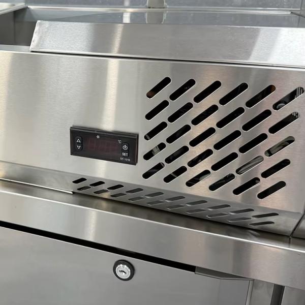 Glass Top Salad Bar Counter Display Used