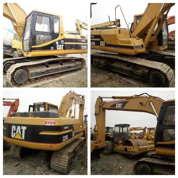 Excavateur d'occasion CAT 320B 80% neuf, haute performance de coût, moteur d'origine, préféré pour la construction d'ingénierie