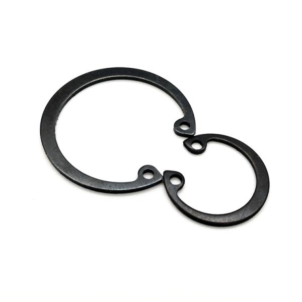 Circuito de anillo de retención de acabado liso DIN471 DIN472 para fijación y apretamiento de acero