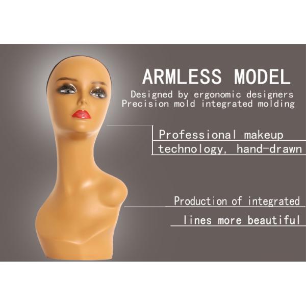 Standing Wig Training Mannequin Head 1.66kg Exquisite Makeup