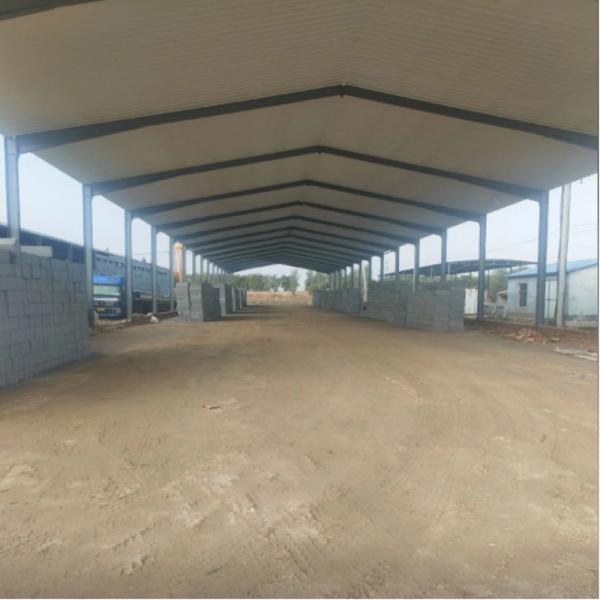 Prefabricated Galvanized Steel Structure Farm House With Large Span