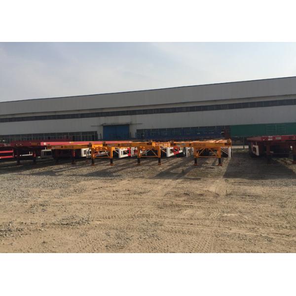Carbon Mn Steel Flatbed Semi Truck Semi Trailer Truck 12600*3000mm