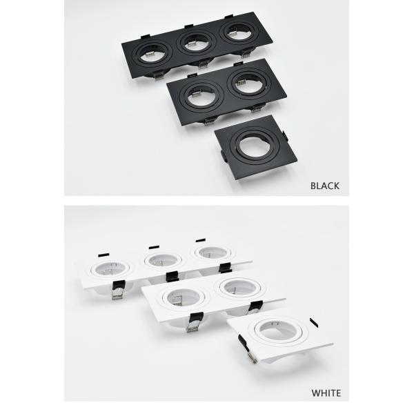 Mr16 Adjustable Angle Spotlight Housing PC Plastic Black Ceiling Lamp Holder