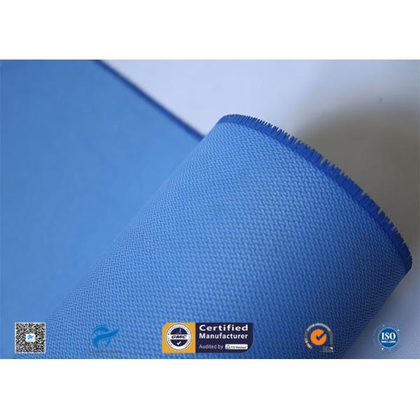 510GSM Silicone Coated Glass Fabric Plain Weave Electrical Insulation Blue