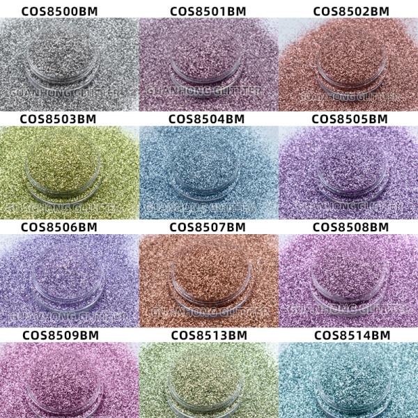Makeup Crafts Plant Cellulose Biodegradable Sustainable Glitter Powder Hexagonal Custom