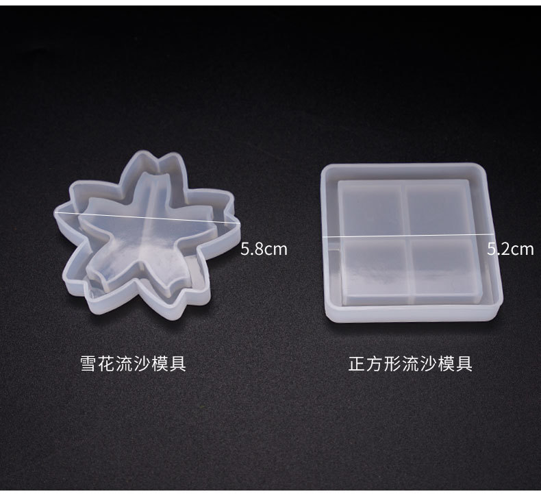 DIY Crystal Dropper Mold, Quicksand Mold, Wooden Horse Windmill Hanging Decoration, Quicksand Pendant, Silicone Mold