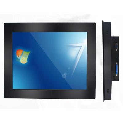 Painel de tela sensível ao toque industrial resistente de 15 polegadas integrado 12V-24V com adaptador