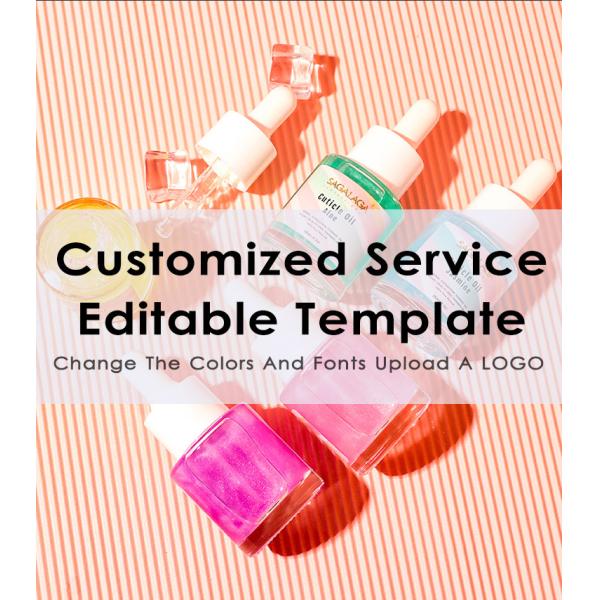 Huile à cuticules à séchage rapide en flacon compte-gouttes de 20 ml, réparation et nutrition des cuticules, infusée d'huile de jojoba et de vitamine E