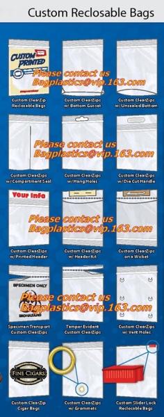 coin bags, bank, colored printed logo slider zip lock bag, large packing bags for packing, Plastic Containers Food stora