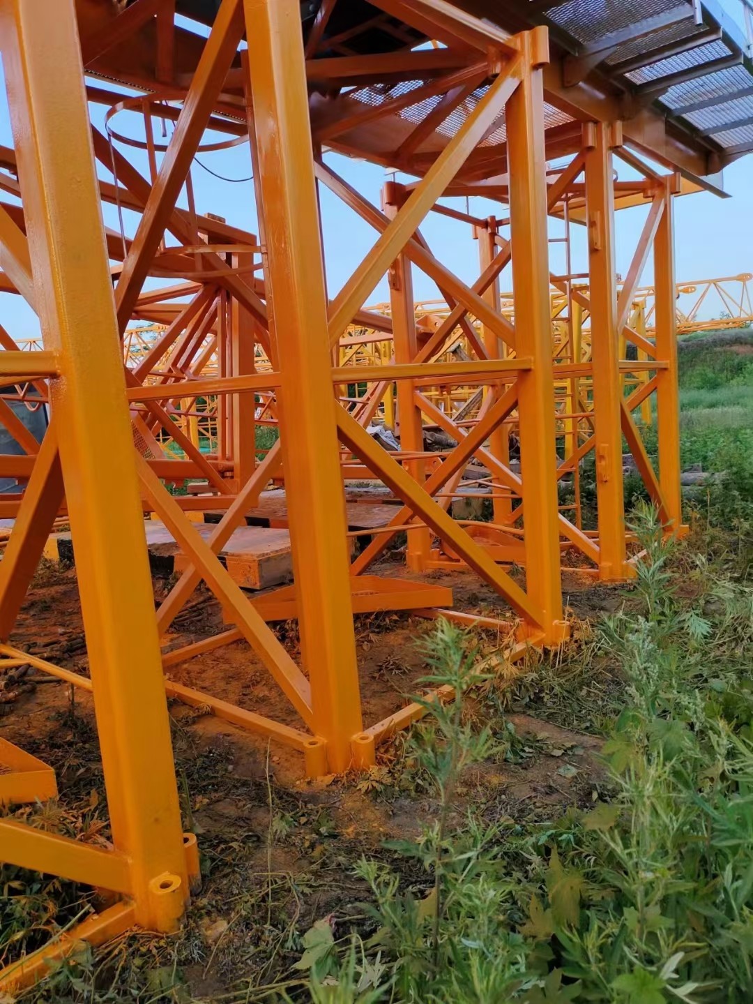 Приведенный используемый кран башни Zoomlion TC6010-6 крана башни подержанный