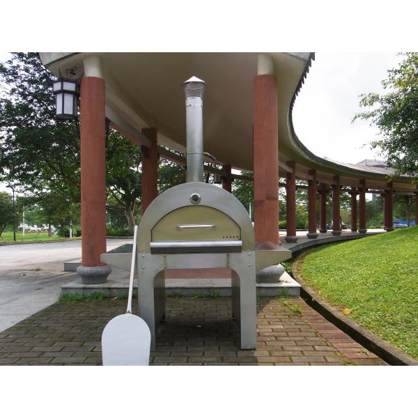 30mm thick Outdoor Stainless Steel Wood Fired Pizza Oven 430 840mm