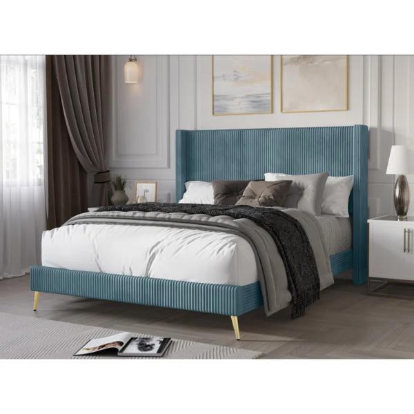 OEM Manufacture Home Hotel Modern Double Bed Frame With Headboard Super King Single Low Tall Stainless Steel Bed Frame