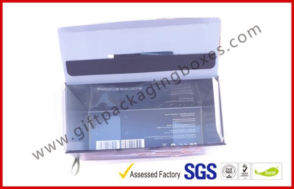 Hard cover printing plastic earphone hook gift boxes , Customized electronic product gift box