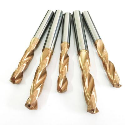 Tungsten Carbide Processing Tools Twist Drill Bit With Inner Coolant For Hardness Steel