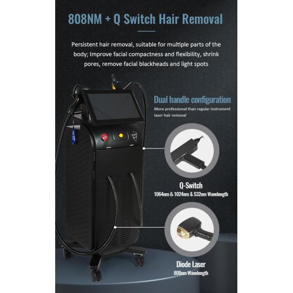 10 barras 808nm Soprano máquina láser de hielo Rejuvenecimiento de la piel y eliminación de pecas