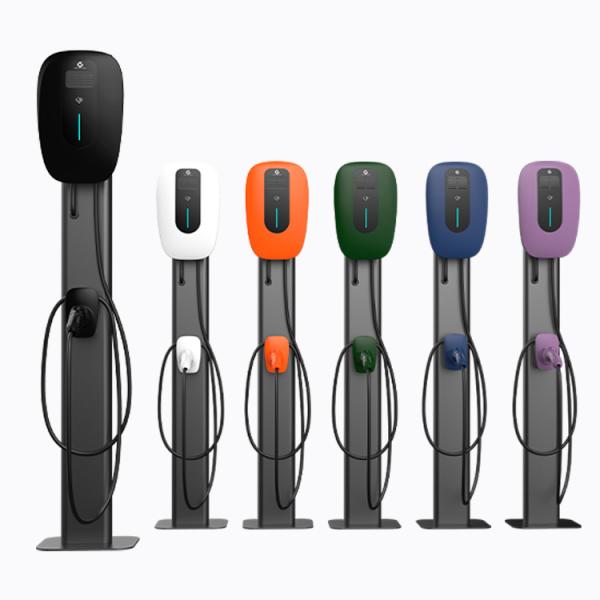 White 60HZ Outdoor Home EV Charger OCPP1.6 Json 11KW 3 Phase Portable EV Charger