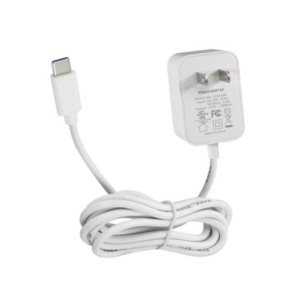 12V 3A Type C Power Adapter 36W USB-C Charger with Global Input