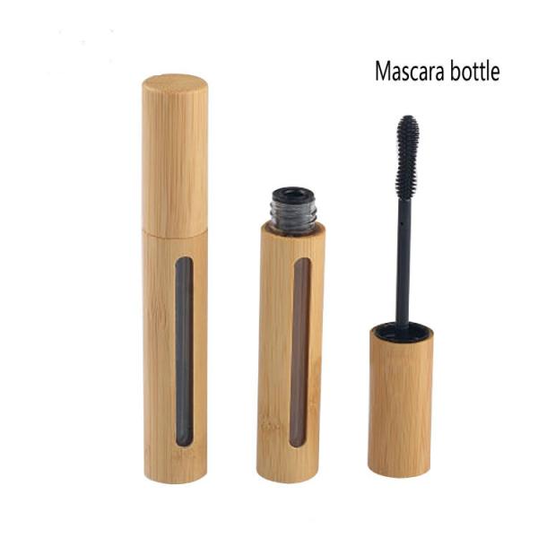 6 Gram 7ml Mascara Tubes Bulk Bamboo Cosmetic Packaging 129.5mm