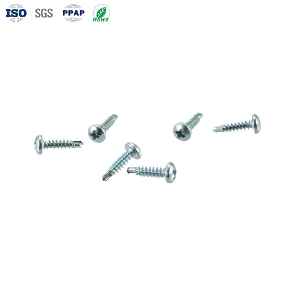 OEM Carbon Steel Galvanized Cross Disc Head Drill Tail Screw Custom Fasteners