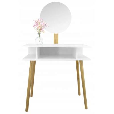 Indoor MDF Wood NC Painting Touch Screen Dresser Table With Mirror