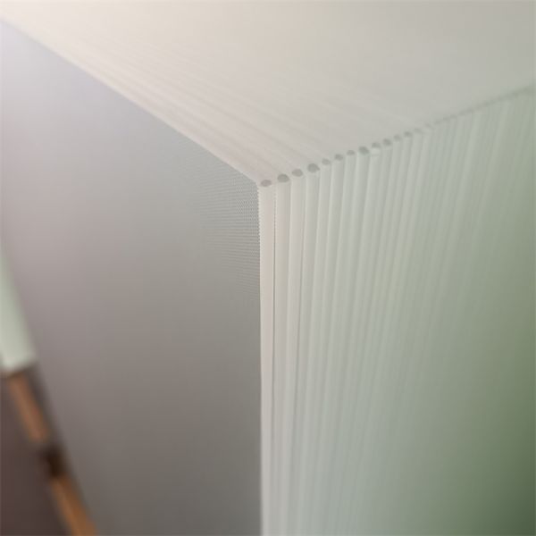 Ultra White Patterned Glass Panels Solid Low Iron Toughened Glass 3.2 - 4mm