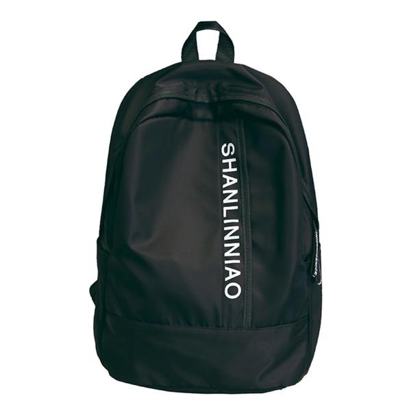 Korean version of pure color high school students backpack campus men and women cool backpack