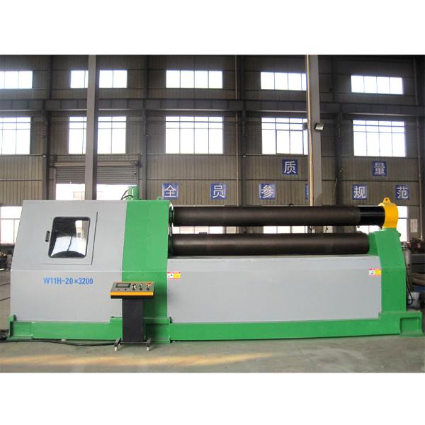 Three Roll Plate Bending Rolling Machine W11H-20x3000 ISO9001 4.5m/Min