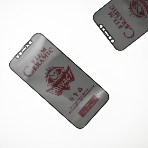 Керамика Конфиденциальность закаленное стекло Защитник экрана Прозрачный для iPhone 12 Pro Max