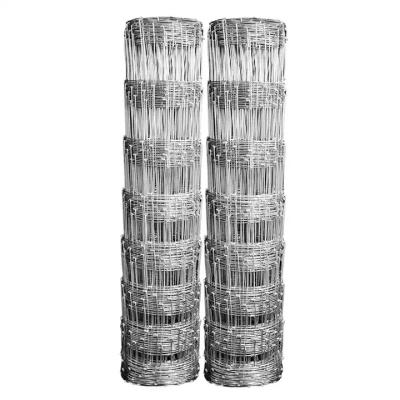 Residential Galvanized Fixed Knot Woven Wire Field Fence for Deer and Livestock Ranch