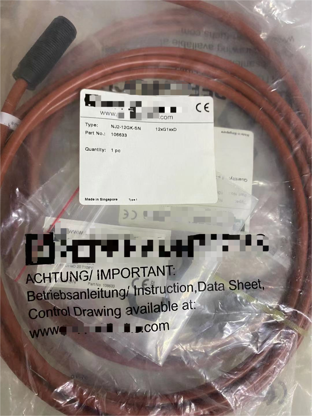Индукционные датчики 34 мм IP68 P+F NJ2-12GK-SN