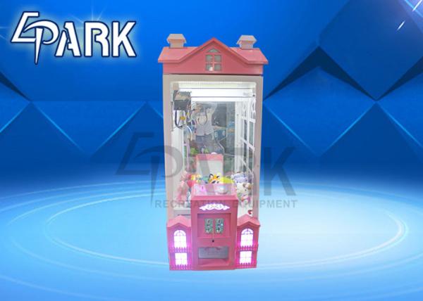 Pink Villa House Big Claw Crane Game Machine gift machine mini candy crane machine