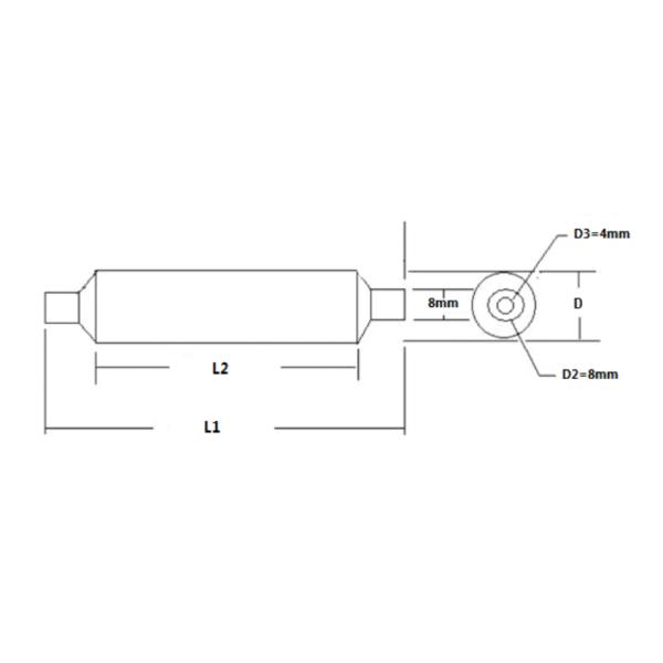 24KV 20PF Live Line Capacitors , Low Loss Hv Ceramic Capacitor