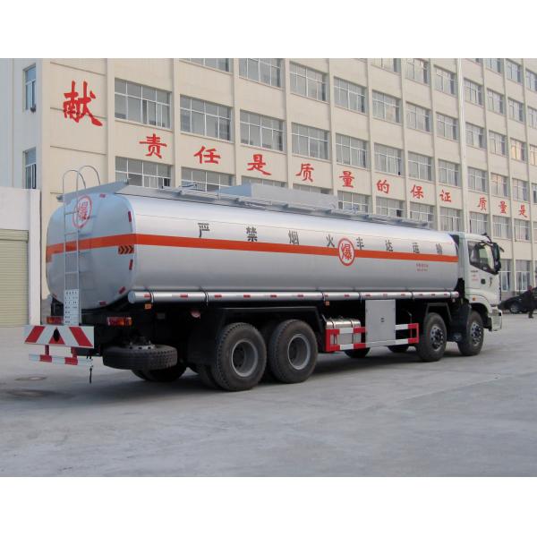 25 Ton Fuel Delivery Tank Truck , 30000 Liters Bobtail Fuel Truck Long Distance