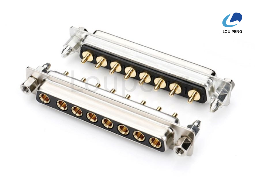 Panel Mount D SUB Analog Video Connector Utilizing Plastic High Temperature Thermoplastic Insulator Material Designed for Video Signal Performance