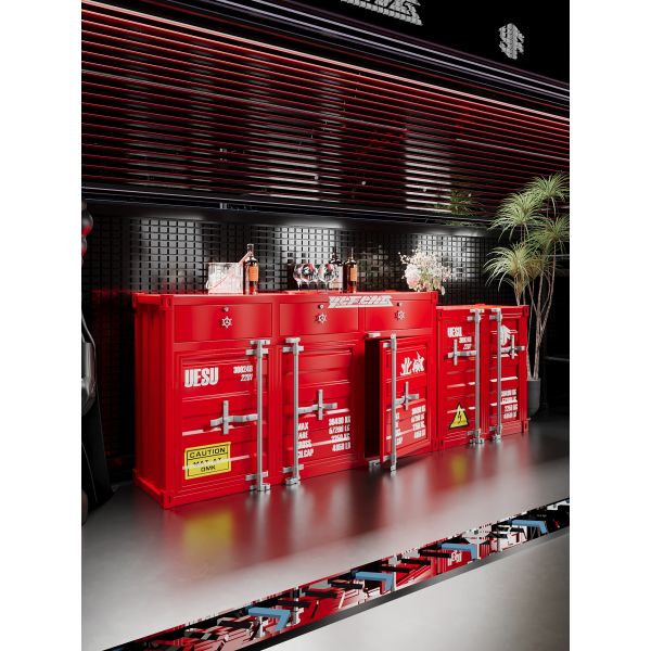 Multi Tier Container Cabinet Customized Industrial Storage Cabinet Durable For Outdoor Hotel