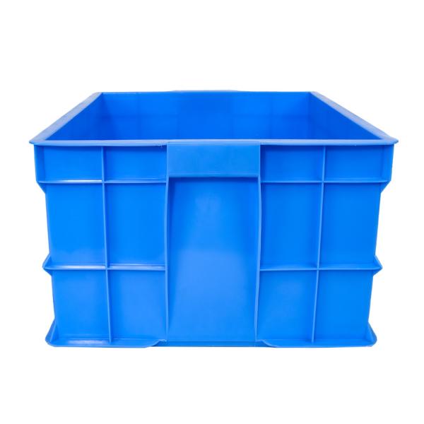 Tamaño interno 565x455x290mm Caja de recambio de plástico de PP apilada ecológica para frutas