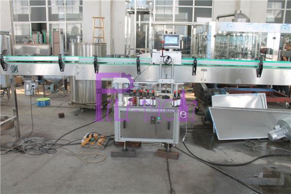 Pneumatic Capping Type Bottled Water Filling Machine With Adhesive Labeling Machine